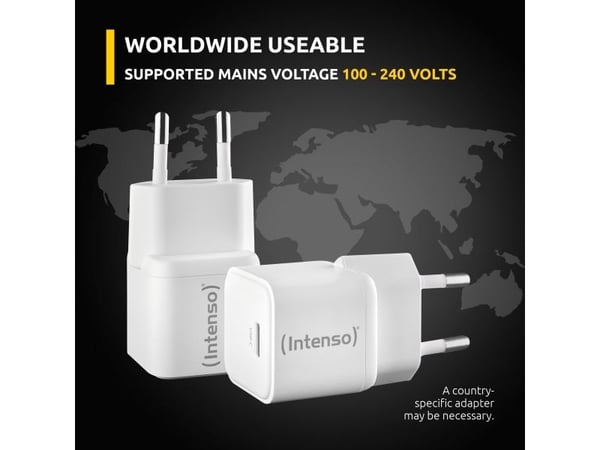 Intenso 7803032, Innendørs, AC, 20 V, Hvit