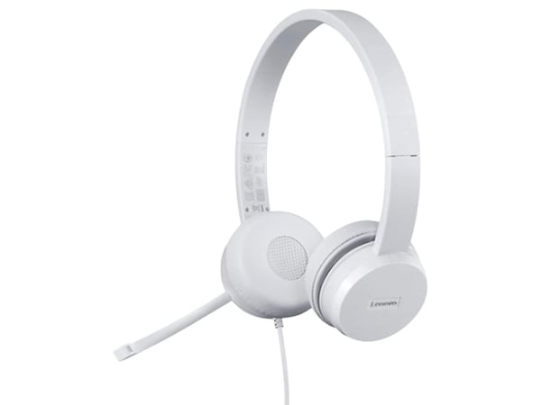 Lenovo 110 - Ørepropper med mikrofon - i øret - kablet - 3,5 mm jakk - grå - for ThinkCentre M70t Gen 3; M90s Gen 3; ThinkCentre neo 70; ThinkPad E...