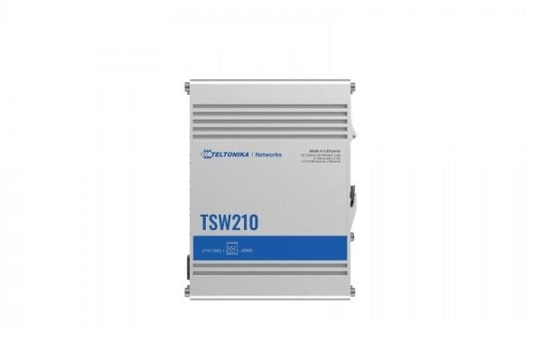 Teltonika TSW210 - Switch - industriell - ikke-styrt - 8 x 10/100/1000 + 2 x SFP - DIN-skinnemonterbar, overflatemonterbar