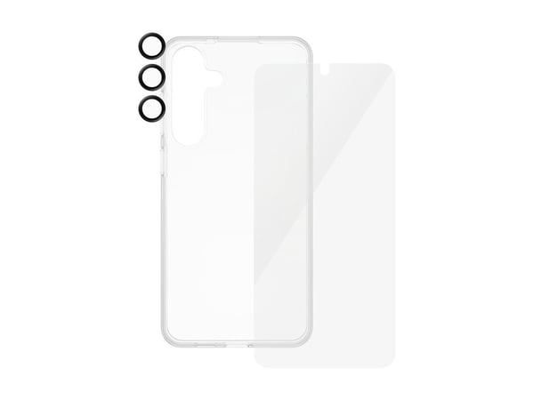 SAFE. by PanzerGlass - 3-i-1 beskyttelsespakke - baksidedeksel for mobiltelefon - termoplast-polyuretan (TPU), plastikk - gjennomsiktig - for Samsu...