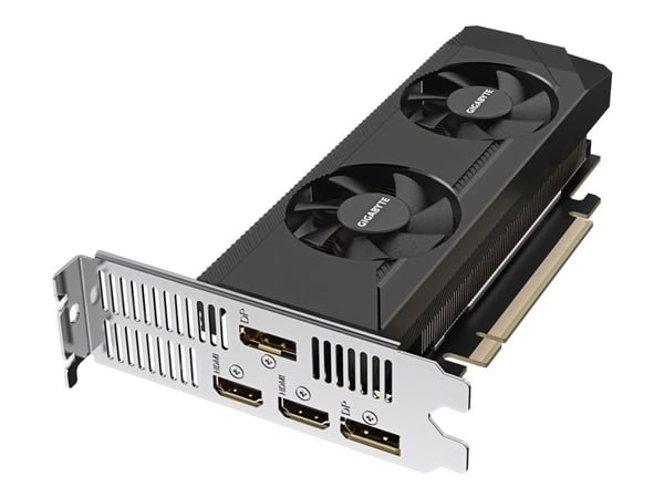 Gigabyte GeForce RTX 3050 OC 6G - Grafikkort - GF RTX 3050 - 6 GB GDDR6 - PCIe 4.0 Low Profile - 2 x DisplayPort, 2 x HDMI - Boks