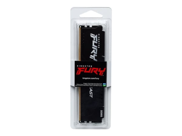 Kingston FURY Beast - DDR5 - sett - 64 GB: 2 x 32 GB - DIMM 288-pin - 5600 MT/s / PC5-44800 - CL40 - 1.25 V - ikke-bufret - on-die ECC