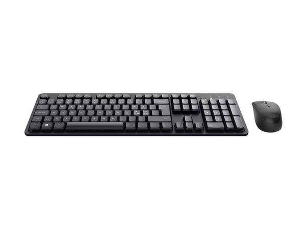 Trust TKM-360 - Tastatur- og mussett - stille - trådløs - QWERTY - Nordisk - svart
