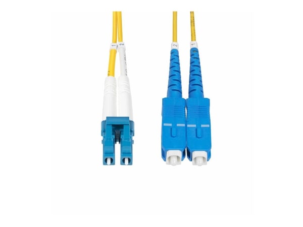 StarTech.com 10m (30ft) LC to SC (UPC) OS2 Single Mode Duplex Fiber Optic Cable, 9/125µm, Laser Optimized, 10G, Bend Insensitive, Low Insertion Los...