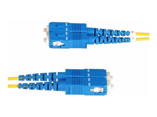 StarTech.com 10m (30ft) LC to SC (UPC) OS2 Single Mode Duplex Fiber Optic Cable, 9/125µm, Laser Optimized, 10G, Bend Insensitive, Low Insertion Los...