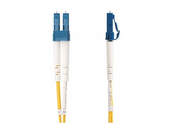 StarTech.com 10m (30ft) LC to SC (UPC) OS2 Single Mode Duplex Fiber Optic Cable, 9/125µm, Laser Optimized, 10G, Bend Insensitive, Low Insertion Los...