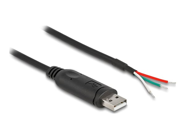 Delock-sovitinkaapeli USB 2.0 Type-A - RS-485 3 x avoimet kaapelinpäät 2 m 2 m