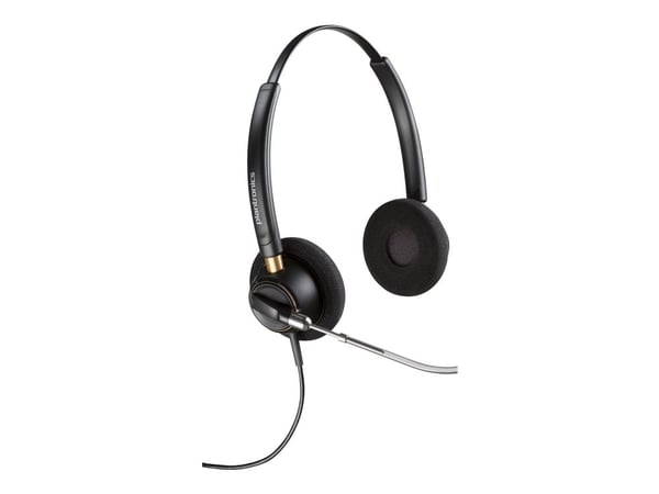 Poly EncorePro 520V - EncorePro 500 -sarja - kuulokkeet - korvassa - langallinen - 3,5 mm:n pistoke - musta - Skype for Business -sertifioitu, UC-s...