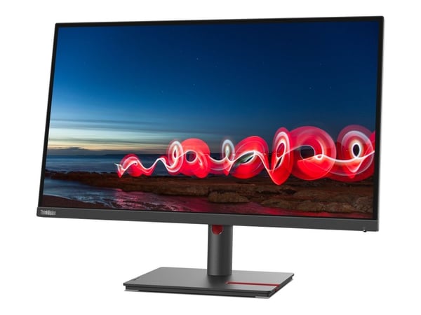 Lenovo ThinkVision T27i-30 - LED-skjerm - 27" - 1920 x 1080 Full HD (1080p) @ 60 Hz - IPS - 300 cd/m² - 1000:1 - 4 ms - HDMI, VGA, DisplayPort - svart