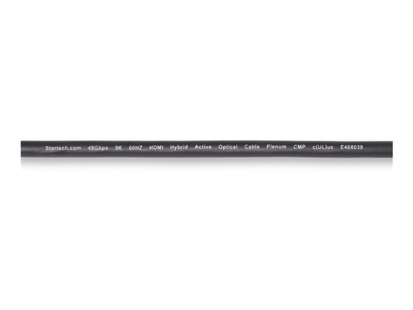 Startech 100ft (30.4m) HDMI 2.1 Hybrid Active Optical Cable (AOC), CMP, Plenum Rated, 8K Ultra High Speed HDMI Fiber Optic Cable, 48Gbps, 8K 60Hz/4...
