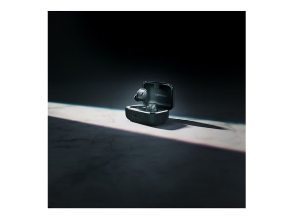 Sennheiser MOMENTUM True Wireless 4 - True wireless-hodetelefoner med mikrofon - i øret - Bluetooth - aktiv støydemping - svart grafitt