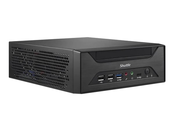 Shuttle XPC slim XH610 - Barebone - Slim-PC LGA1700-sokkel - Intel H610 - ingen CPU - RAM 0 GB - Gigabit Ethernet, 2.5 Gigabit Ethernet - svart