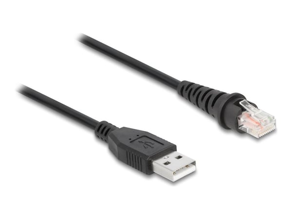 DeLOCK 90611, 2 m, RJ-45, USB A-tyyppi, Uros, Uros, Suora