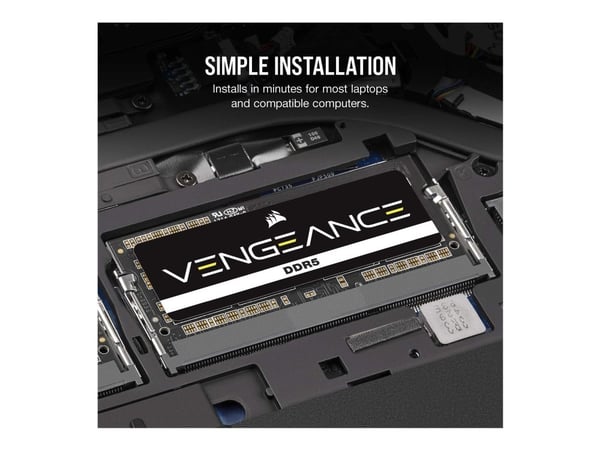 RAM Corsair VENGEANCE 16 GB, SODIMM, 4800 MHz, kannettava tietokone, Rekisteröity ei, ECC ei, 1x16 GB