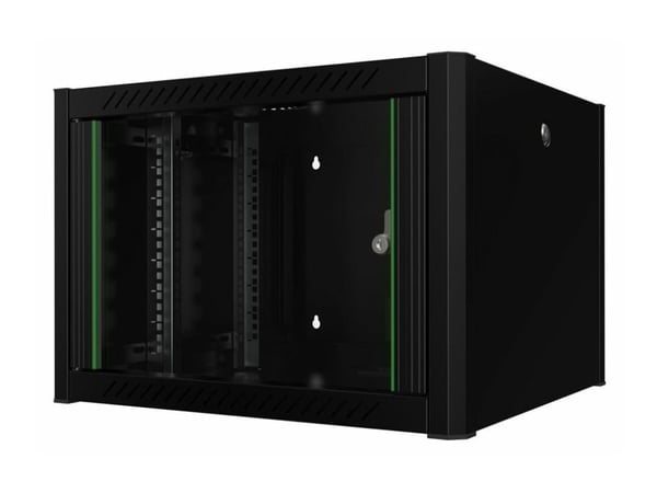 Lanview by Logon - Rack skap - 60 x 56, pro - veggmonterbar - svart, RAL 9005 - 7U - 19"