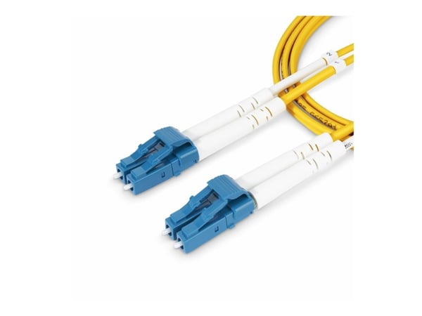 Startech 3m (9.8ft) LC to LC (UPC) OS2 Single Mode Duplex Fiber Optic Cable, 9/125µm, Laser Optimized, 10G, Bend Insensitive, Low Insertion Loss - ...