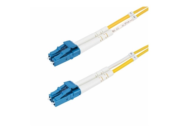 Startech 30m (98.4ft) LC to LC (UPC) OS2 Single Mode Duplex Fiber Optic Cable, 9/125µm, Laser Optimized, 10G, Bend Insensitive, Low Insertion Loss ...