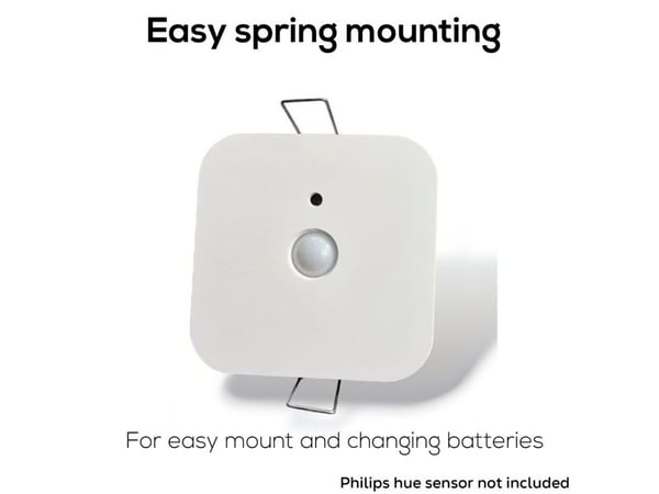 Light Solutions innfellingsbrakett for Hue bevegelsessensor – 25 mm Troldtekt – hvit