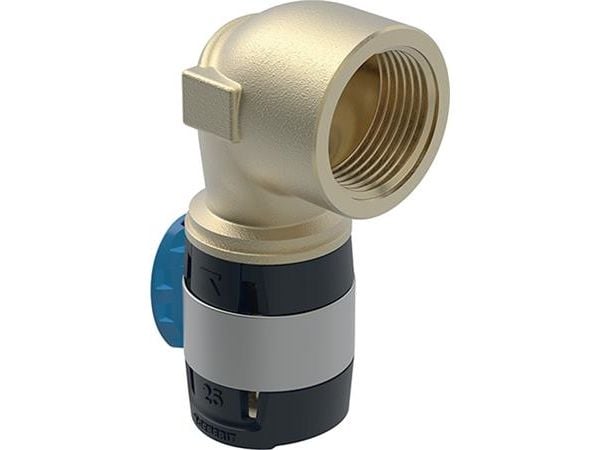 Geberit FlowFit 90° böj med invändig gänga: CuSn4Zn2PS, d=32 mm, Rp=1"