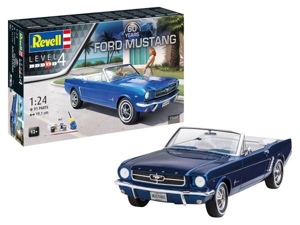 Revell gavepakke "60th Anniversary of Ford Mustang" modellbil (skala 1:24)