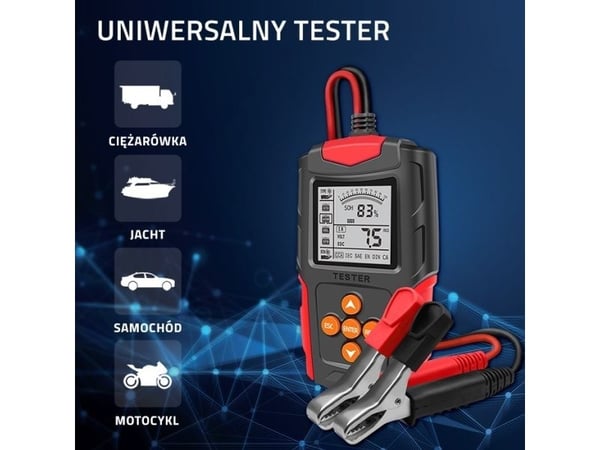 Qoltec Batteritestare - 12 / 24 V