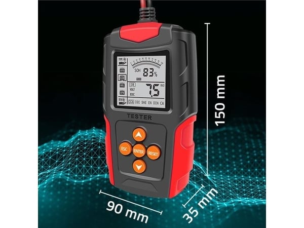 Qoltec Battery Tester - 12/24 V