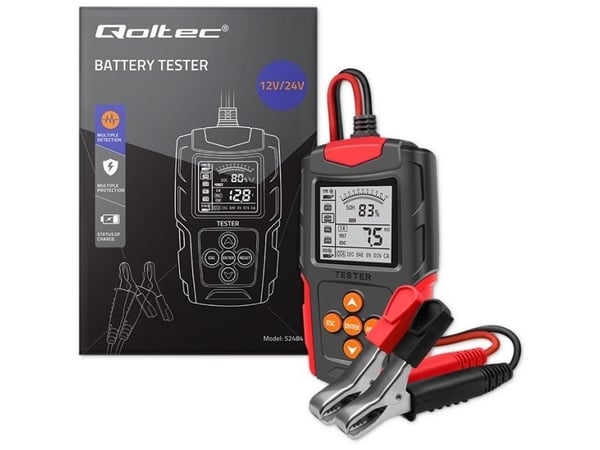 Qoltec Batteritestare - 12 / 24 V