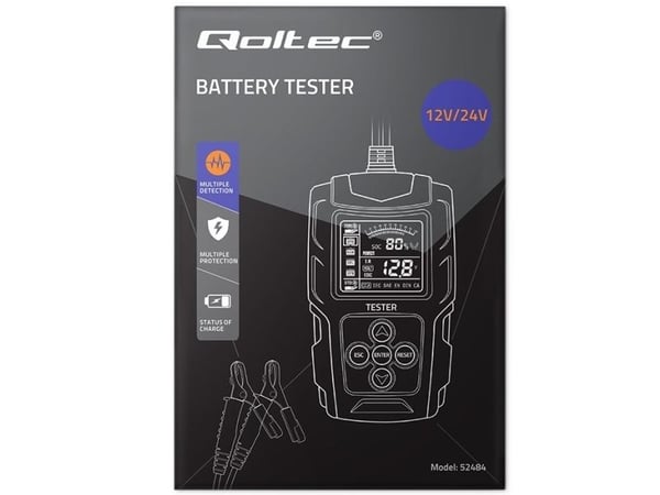 Qoltec Battery Tester - 12/24 V