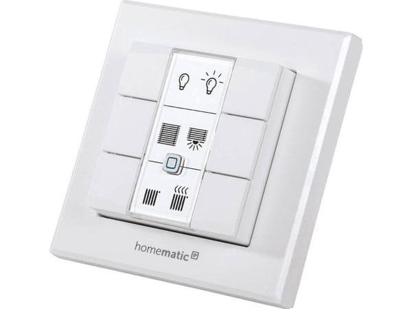 HomeMatic HMIP-WRC6, Vit, 869.525 MHz, IP20, Batteri, 50 mA, AAA