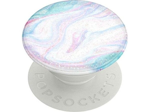 PopSockets Swappable PopGrip - Sormikahva/støtteben mobiltelefonille, tabletille - Glitter Soft Swirls - Glitter Soft Swirlsin värit