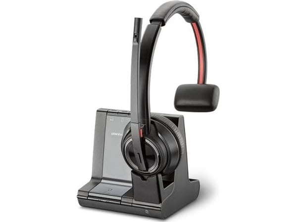 Poly Savi 8200 Series W8210 Spare - Hodesett - on-ear - DECT - trådløs - aktiv støydemping - med ladeholder
