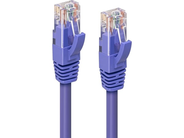 MicroConnect - Koblingskabel - RJ-45 (hann) til RJ-45 (hann) - 7.5 m - UTP - CAT 6a - halogenfri, formstøpt, uten hindringer - purpur