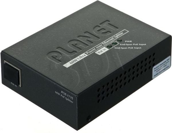 PLANET POE-171S - PoE fordeler - 56 V - 60 Watt