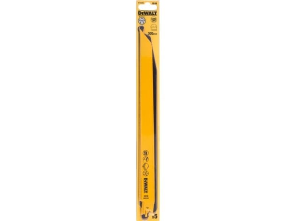 DeWALT DT2355-QZ - Sågblad - för gummi, glasfiber, metall - 5 delar - längd: 305 mm