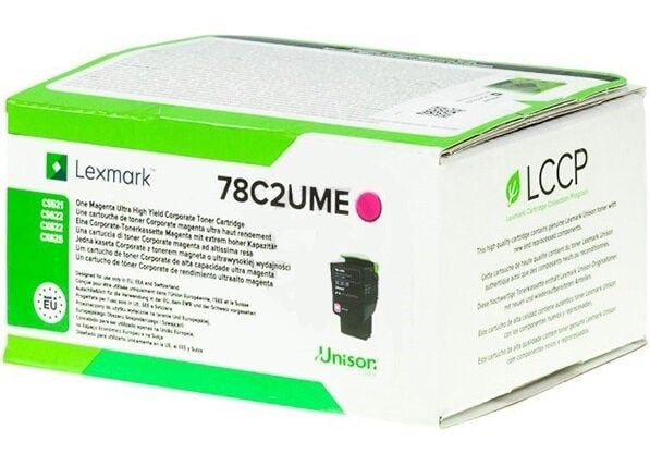 Lexmark 78C2UME, 7000 sivua, Magenta, 1 kpl