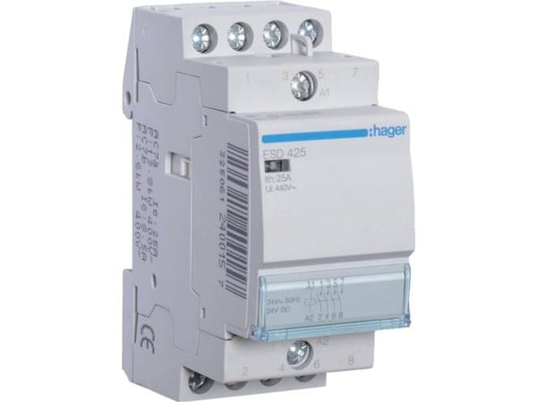 Kontaktor 25A 4 Slutte 24V 2M