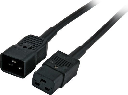 Verkkokaapeli 230V IEC-C19(pistorasia)/ IEC-C20(pistoke), 1,8m,