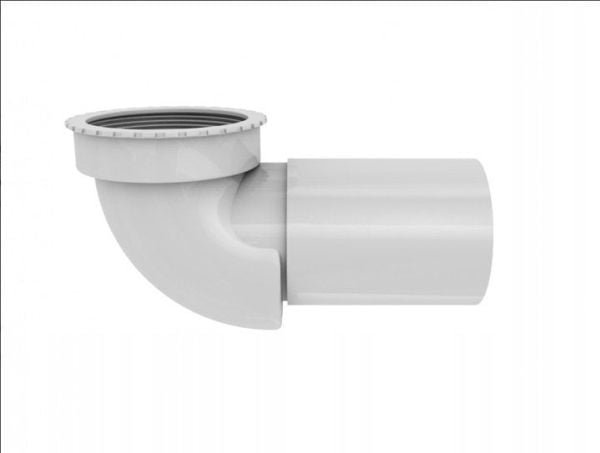 Purus 1.1/2X40mm - bv.vkl.håndvask 90? med lugtlås 0,6 l/s. etc, PP.
