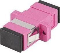 Lanberg - Nettverkkopler - SC/UPC-multimodus (hunn) til SC/UPC-multimodus (hunn) - fiberoptisk - simpleks - 50 / 125 mikroner - OM4 - fiolett