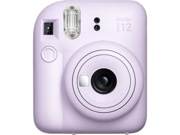 Instax mini 12 ögonblickskamera LILAC PURPLE + instax mini glossy (10 st)
