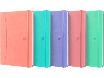 Oxford 400154940, Yksivärinen, Valikoidut värit, A5, 80 arkkia, Neliöpaperi, Kovakantinen