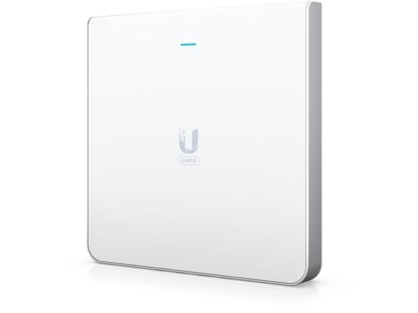 Ubiquiti UniFi U6 Enterprise - Trådløst tilgangspunkt - 4 porter - Wi-Fi 6 - Wi-Fi 6E - 2.4 GHz, 5 GHz, 6 GHz - i veggen