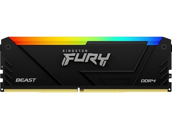 Kingston FURY Beast RGB - DDR4 - modul - 8 GB - DIMM 288-pin - 3600 MT/s / PC4-28800 - CL17 - 1.35 V - ikke-bufret - ikke-ECC