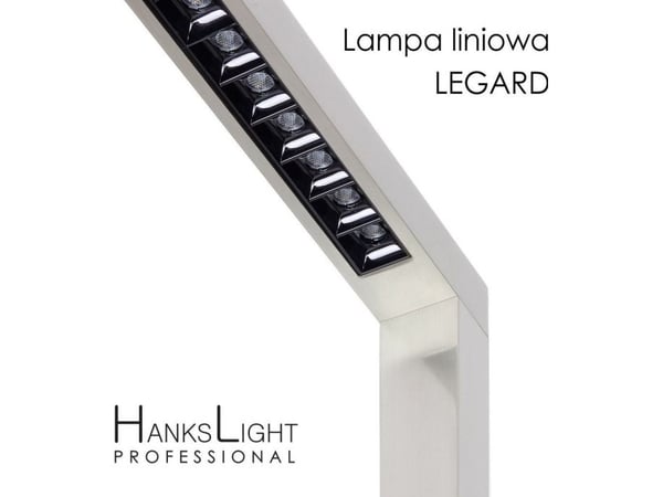 Gulvlampe HanksLight LED-lampe,,stående,alu,1200*2146mm,opp21W/ned36W,4000K