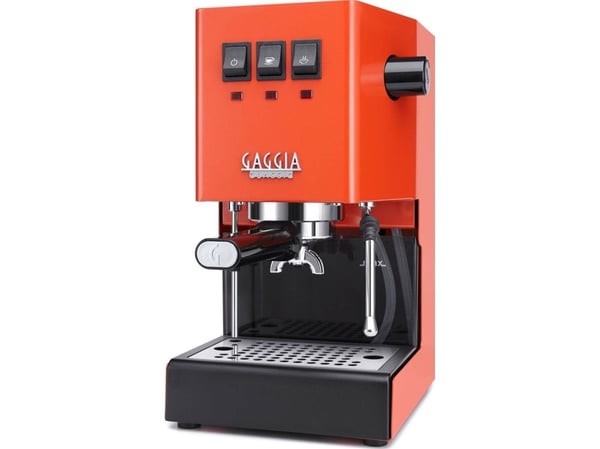 Gaggia Classic E24, Espressokone, 2,1 L, Kahvinappi, Jauhettu kahvi, 1200 W, Oranssi