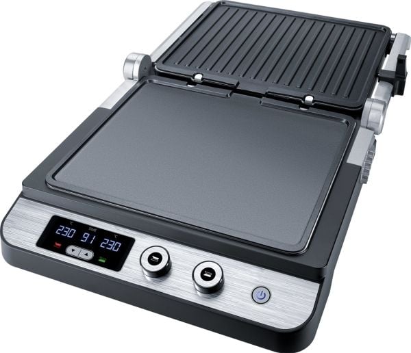 Steba FG 120, Svart, Rostfritt stål, Rostfritt stål, Bordsskiva, 27 x 24 mm, LED, 1800 W