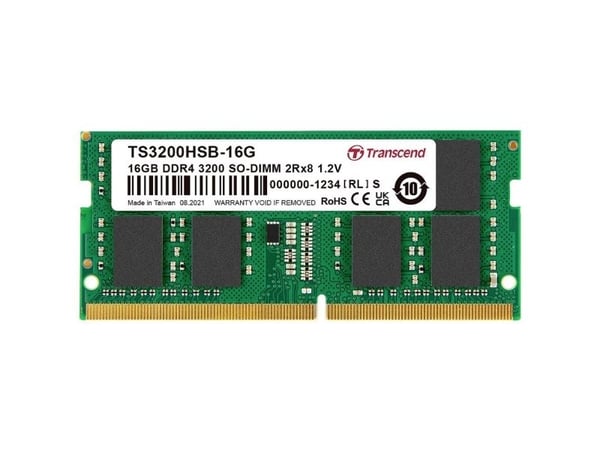 Transcend Branded - DDR4 - modul - 8 GB - SO DIMM 260-pin - 3200 MHz / PC4-25600 - CL22 - 1.2 V - ikke-bufret - ikke-ECC