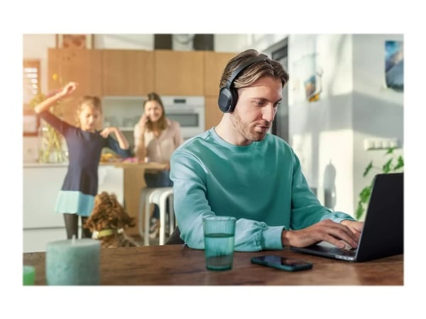 Philips TAH6506BK - Hodetelefoner med mikrofon - full størrelse - Bluetooth - trådløs - aktiv støydemping - 3,5 mm jakk - svart