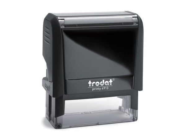 Trodat 4913, Traditionell, Specialstämpel, Plast, 58 x 22 mm, Svart, 75 g