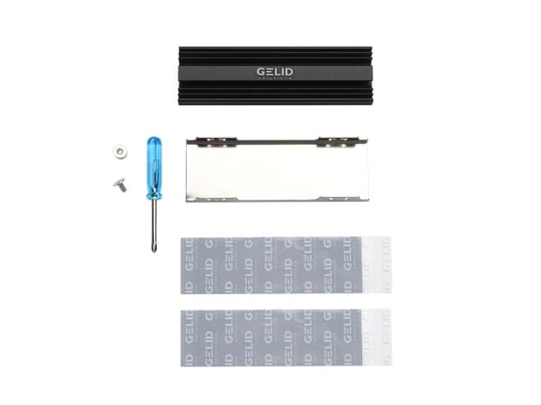 Gelid Solutions HS-M2-SSD-21, Aluminium, Sort, 72 mm, 23 mm, 10 mm, 28 g